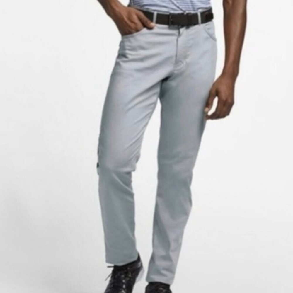 Nike Men's Golf Pants Gray Slim Dry Fit